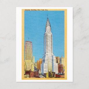 Chrysler Building, New York, Vintage Travel Briefkaart