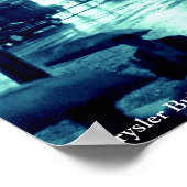 Chrysler Building NYC Blue Poster 18x24 (Hoek)