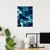 Chrysler Building NYC Blue Poster 18x24 (Thuiskantoor)