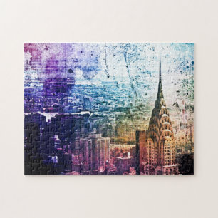 Chrysler Building - Paint Splattered - New York Legpuzzel