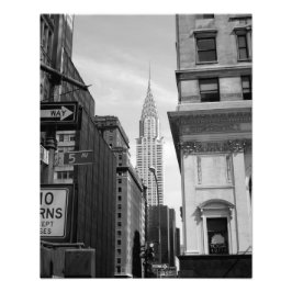 Chrysler Building PHOTO PRINT B&W Foto Afdruk
