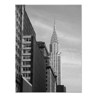 Chrysler Building PHOTO PRINT B&W Foto Afdruk