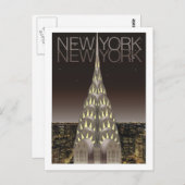 Chrysler Building Post Card Briefkaart (Voorkant / Achterkant)
