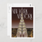 Chrysler Building Post Card Briefkaart (Voorkant / Achterkant)