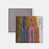 Chrysler Building Top Closeup #1 Magneet (Voorkant / Achterkant)