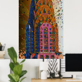 Chrysler Building Top Closeup #1 Poster (Thuiskantoor)