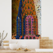 Chrysler Building Top Closeup #1 Poster (Keuken)