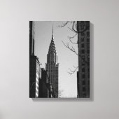 Chrysler Building-zwart-wit Canvas Print (Voorkant)