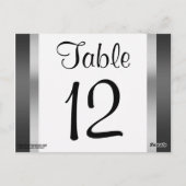 Chrysler Building Zwart Zilveren Tafel Nummer Briefkaart (Achterkant)