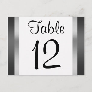 Chrysler Building Zwart Zilveren Tafel Nummer Briefkaart
