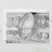Chrysler Dashboard Sketch Jouw tekst Invitation Kaart (Voorkant)