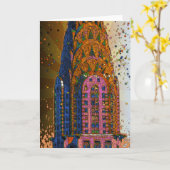 Chrysler die Hoogste Close-up #1 bouwen Kaart (Gele Bloem)