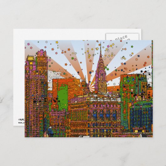 Chrysler Gebouw #2 Briefkaart (Voorkant / Achterkant)