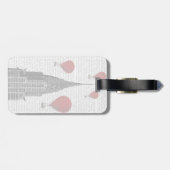 Chrysler-gebouw en Red Hot Air-ballonnen Bagagelabel (Achterkant horizontaal)