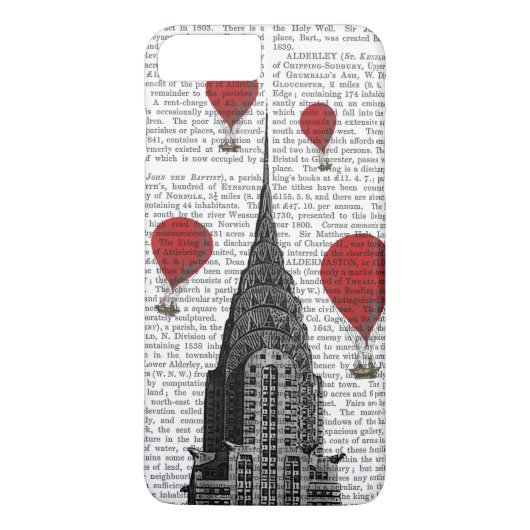 Chrysler-gebouw en Red Hot Air-ballonnen Case-Mate iPhone Case (Achterkant)