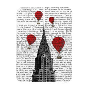 Chrysler-gebouw en Red Hot Air-ballonnen Magneet