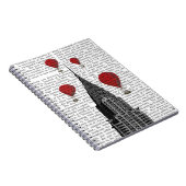 Chrysler-gebouw en Red Hot Air-ballonnen Notitieboek (Rechterzijde)