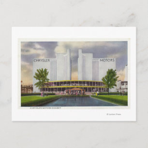 Chrysler Motors Exhibit, Wereldbeurs van 1934 Briefkaart