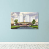 Chrysler Motors Exhibit, Wereldbeurs van 1934 Canvas Afdruk (Insitu (Houten vloer))