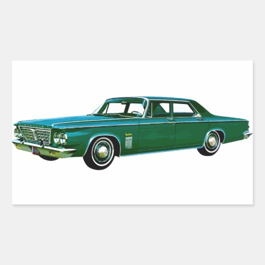 Chrysler New Yorker 1963 Rechthoekige Sticker (Voorkant)
