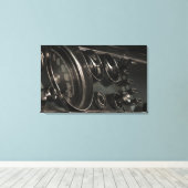 Chrysler New Yorker Dashboard Canvas 1964 (Insitu (Houten vloer))