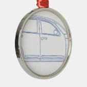 Chrysler PT Cruiser Metalen Ornament (Rechts)