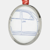 Chrysler PT Cruiser Metalen Ornament (Links)