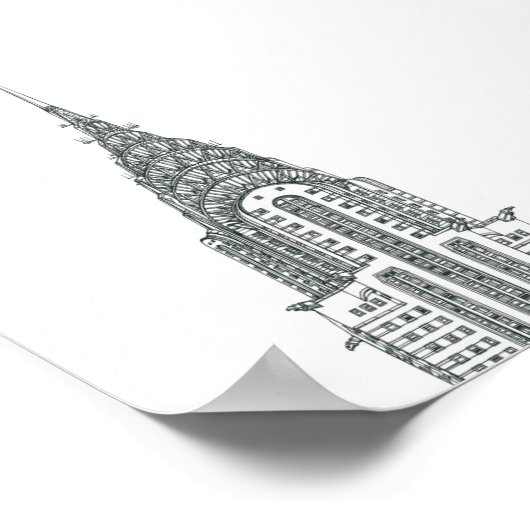 Chryslergebouw Poster (Hoek)