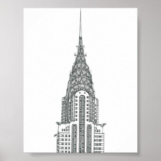 Chryslergebouw Poster (Voorkant)