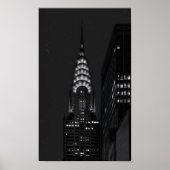 Chryslergebouw 's nachts poster (Voorkant)