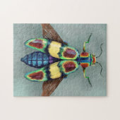 Chrysochroa fulgens Hout-bout Beetle Painting Legpuzzel (Horizontaal)