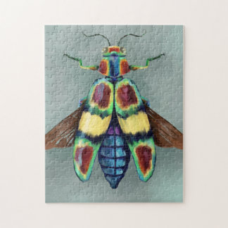 Chrysochroa fulgens Hout-bout Beetle Painting Legpuzzel