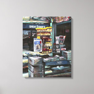 Chrysocolia Morning, New York Canvas Afdruk