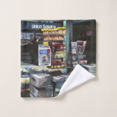 Chrysocolia Morning, Union Square New York City Bad Handdoek (Wasdoekje)