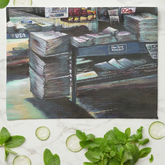 Chrysocolia Morning, Union Square, New York City Theedoek (Gevouwen)