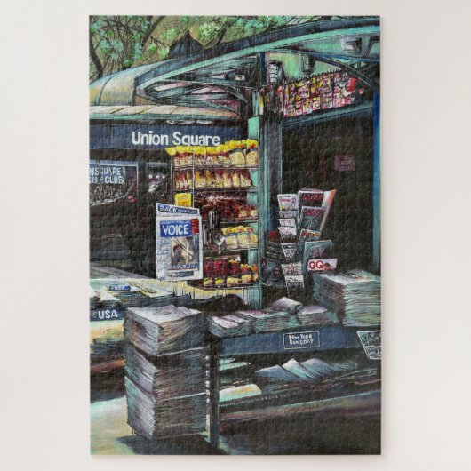 Chrysocolia Morning, Union Square, NYC Jigzaag Puz Legpuzzel (Verticaal)