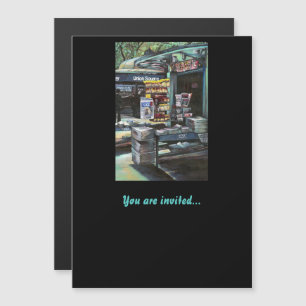 Chrysocolia Morning, Union Square, NYC Magnetische Uitnodiging