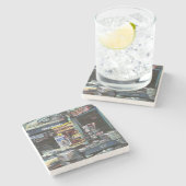 Chrysocolia Morning, Union Square, NYC Stenen Onderzetter (Zijkant)