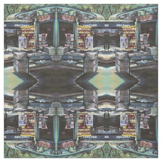 Chrysocolia Morning, Union Square, NYC Stof (Swatch)