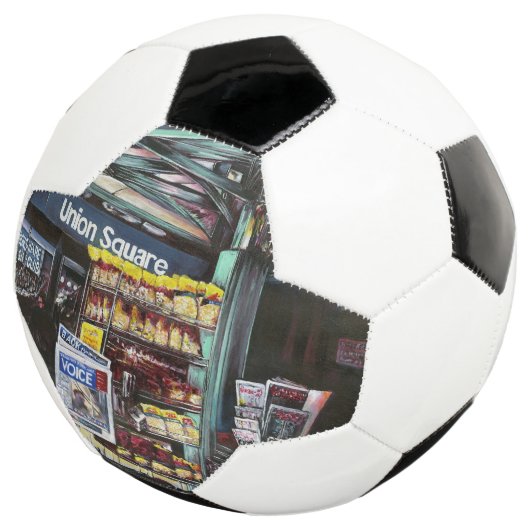 Chrysocolia Morning, Union Square, NYC Voetbal (Drie kwart)