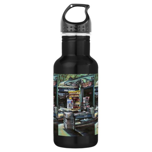 Chrysocolia Ochtend, Union Square, NYC Waterfles (Voorkant)