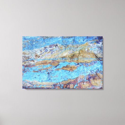 Chrysocolla (CuSiO3) Canvas Afdruk (Voorkant)