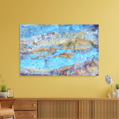 Chrysocolla (CuSiO3) Canvas Afdruk (Insitu (Woonkamer))