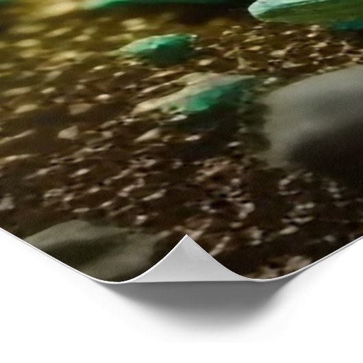 Chrysoprase Macro, Vibrant Green Gemstone Poster (Hoek)