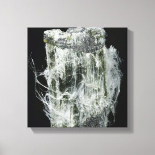 Chrysotiel of witte asbest canvas afdruk