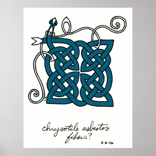 Chrysotile Asbestos Fiber print (Voorkant)