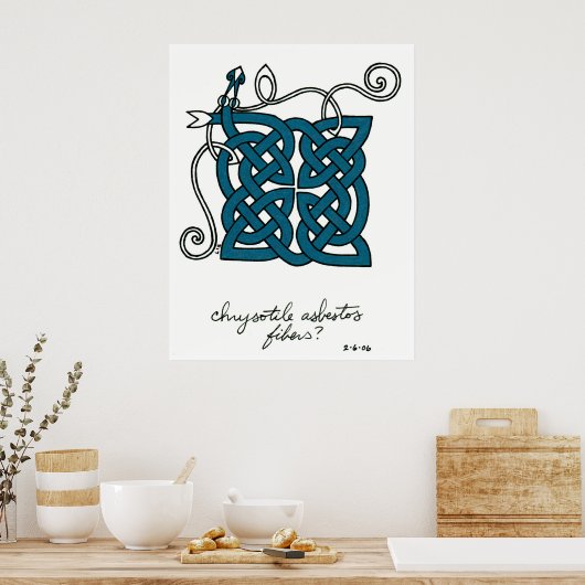 Chrysotile Asbestos Fiber print (Keuken)