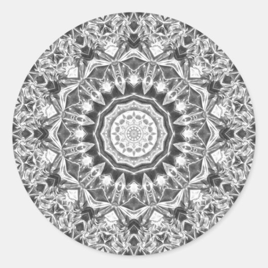 Chrystal Kaleidoscoop 08 Ronde Sticker (Voorkant)