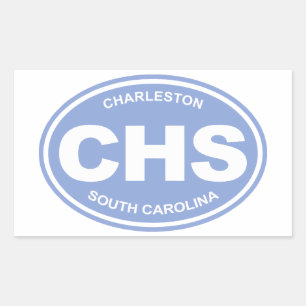 CHS (Charleston SC) Rechthoekige Sticker