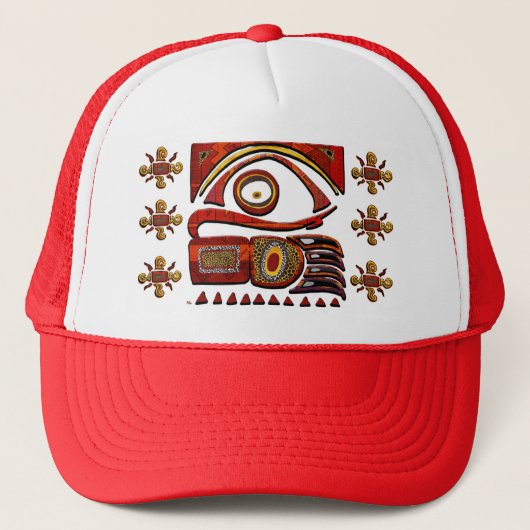 Chu Mtu African Folk Art Trucker Pet (Voorkant)